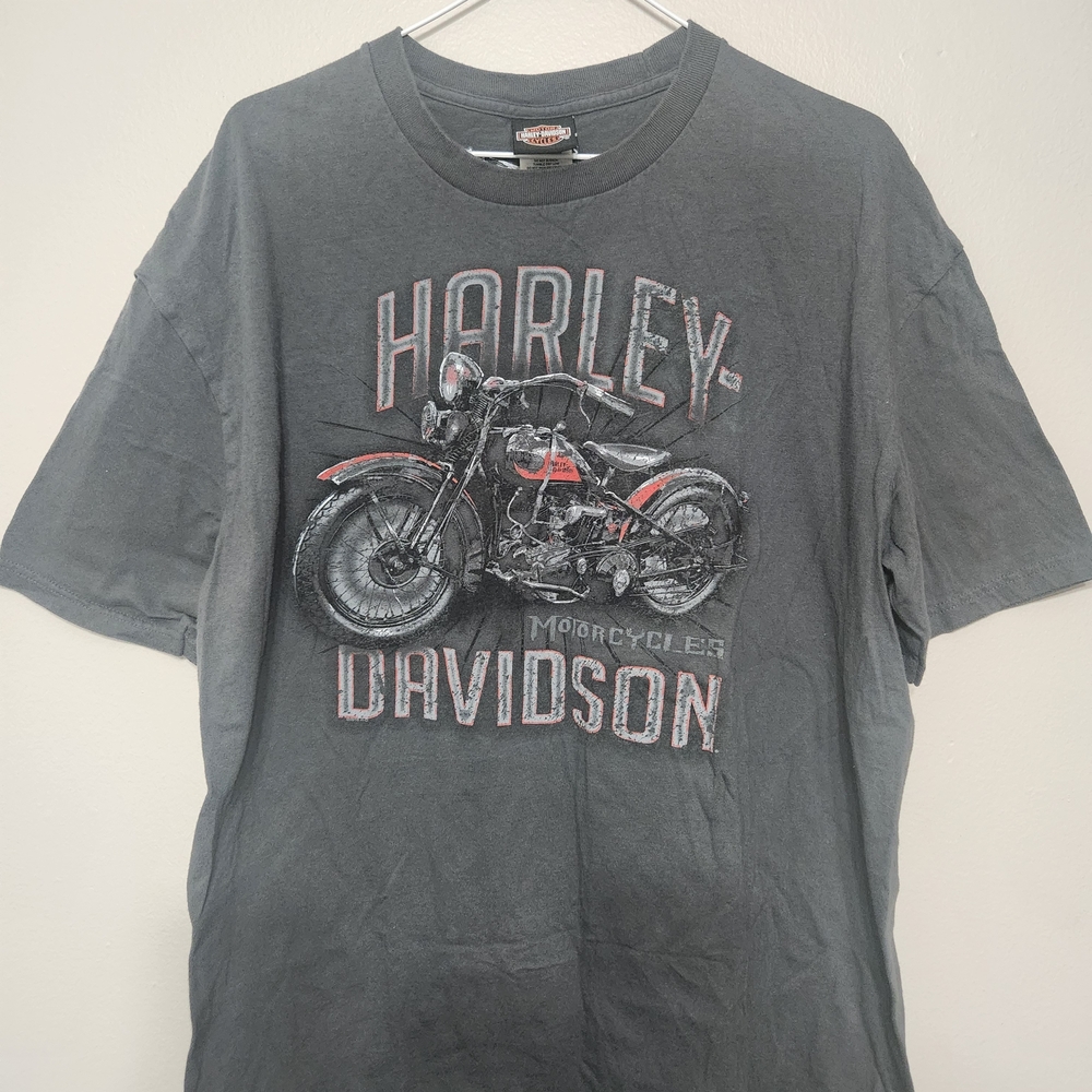 Harley-Davidson Gray Graphic T-Shirt for Men